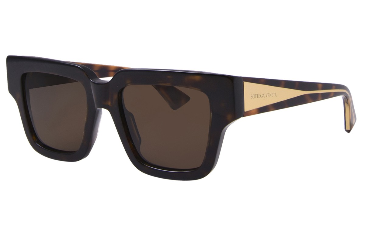サングラス BOTTEGA VENETA Woman Sunglasses Brown BV1276S 002 Bottega Veneta BV1276S 002 Sunglasses Women's Havana/Crystal