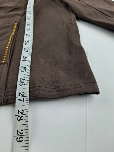 NEW Quacker Factory 3X Brown Jacket Gold Black Rhinestone Studded Jean Denim P - Picture 7 of 10