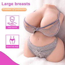 TPE Half Body Real Sex Doll Huge Boobs Vagina Silicone Adult Dolls Masturbation