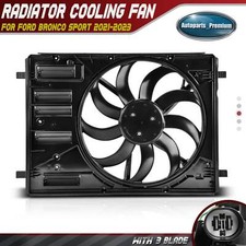 Engine Radiator Cooling Fan w/Brushless Motor for Ford Bronco Sport 2021-2023