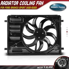 Engine Radiator Cooling Fan w/Brushless Motor for Ford Bronco Sport 2021-2023