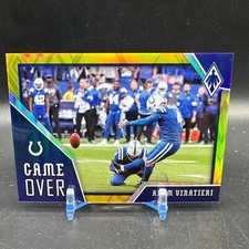 Adam Vinatieri Game Over Yellow /75 2020 Panini Phoenix #10