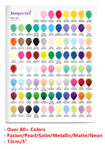 Sempertex Balloon Color Chart