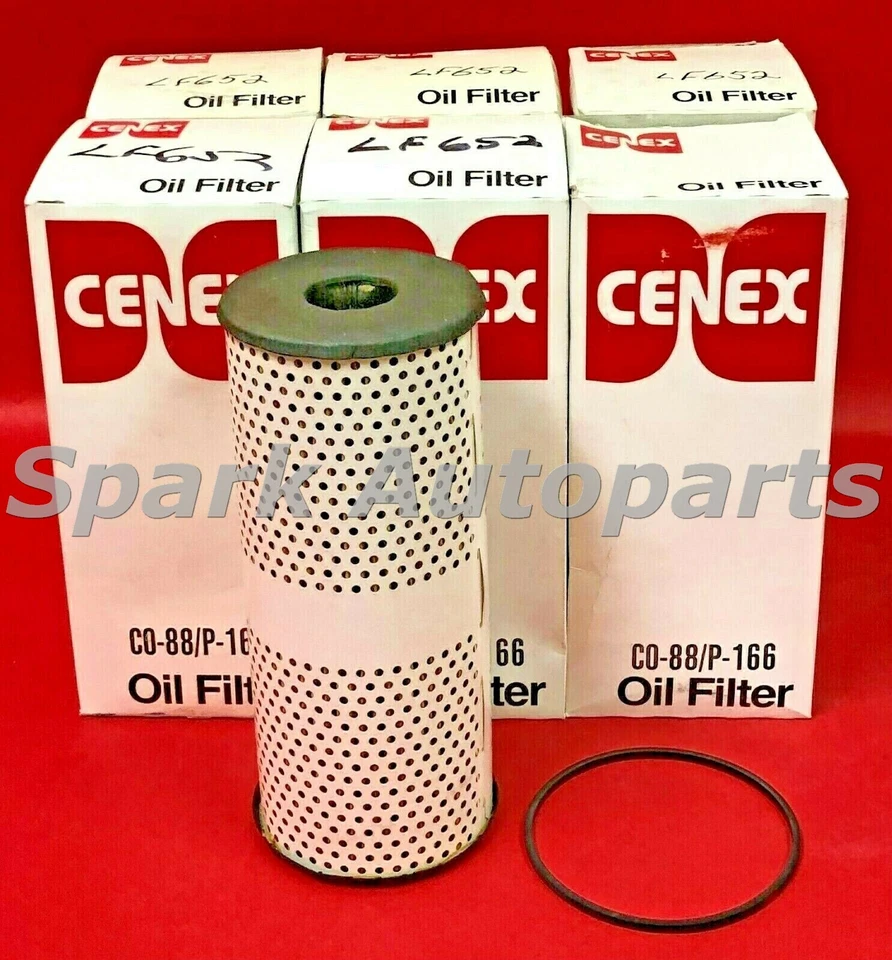 Estuche de 6 filtros de aceite de motor CENEX CO-88/P-166 para Chevrolet Blazer, camioneta C10 Foto 2 de 3