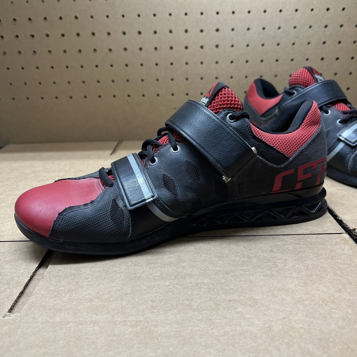 Size 9.5 - Reebok CrossFit Lifter Plus 2 Black Red for sale  display picture 2