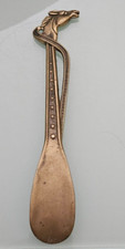 vintage shoe horn BRASS SHOEHORN  horse head 9 inches