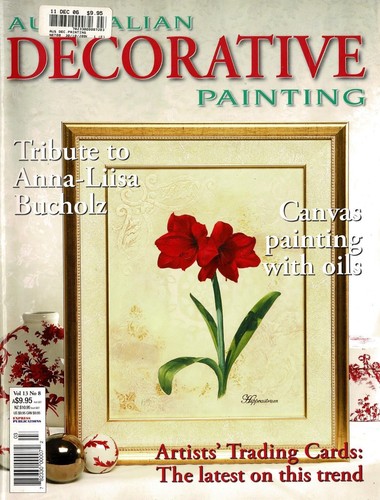Australian Decorative Painting Magazine Vol 13 No 8 Hippeastrum, Box, Noah's Ark