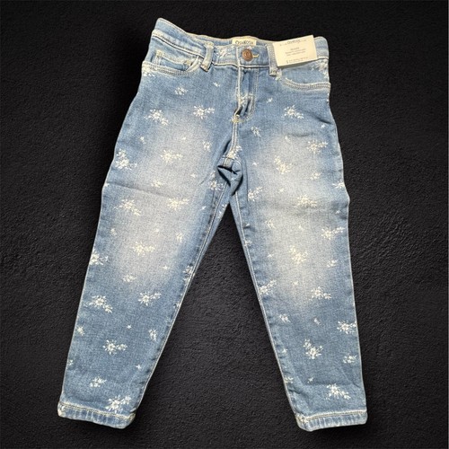 Osh Kosh Girls Jeans Oshkosh Floral Pattern Size 5 New With Tags - Picture 3 of 12