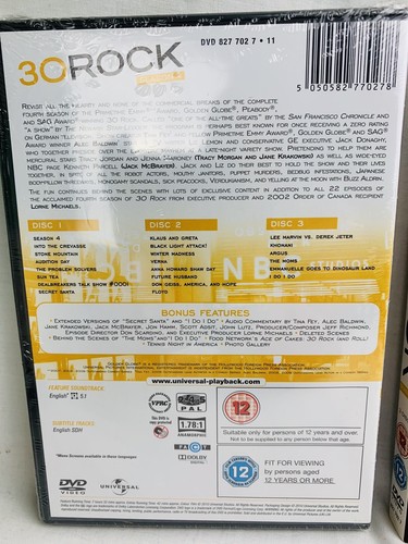 30 Rock Season 4 DVD New & Sealed PAL - Imagen 2 de 4