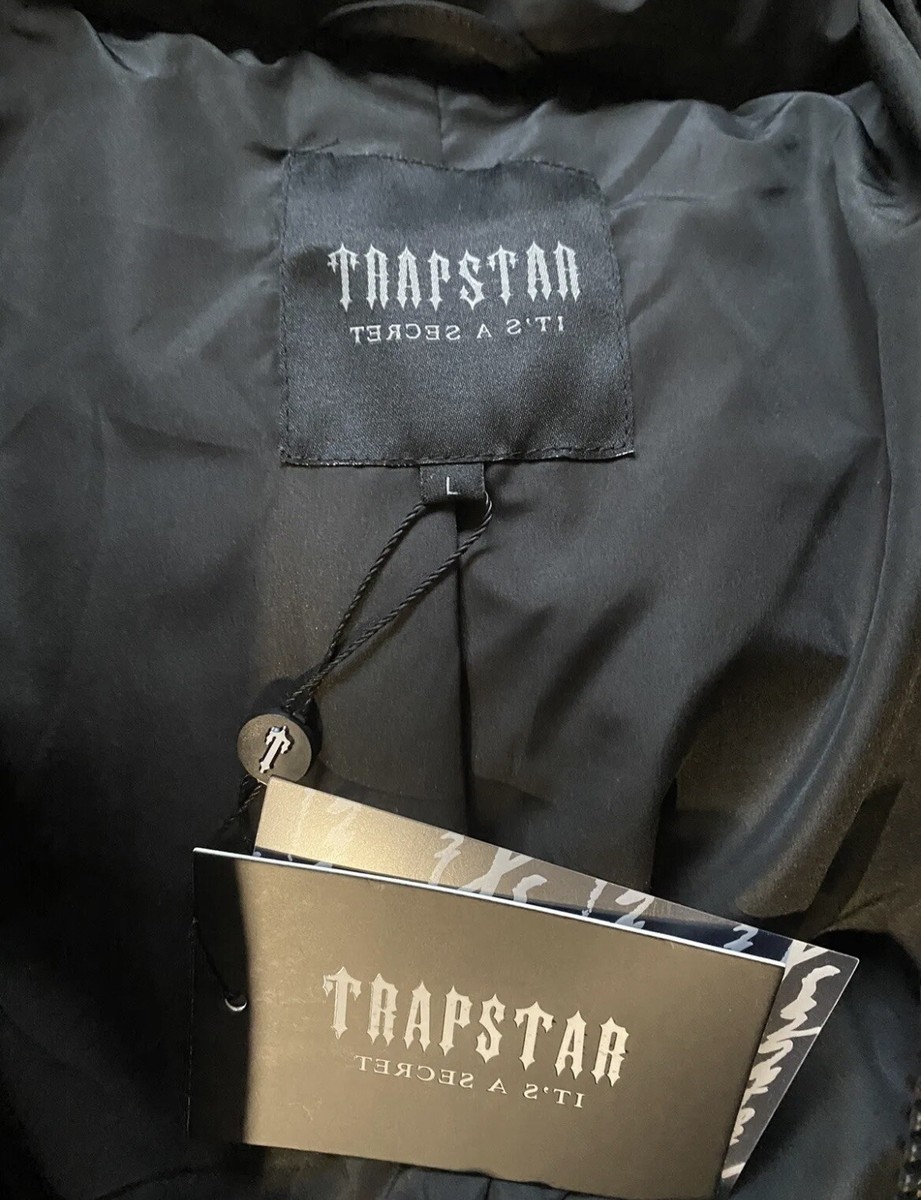 Trapstar Irongate Puffer Jacket Black Men's Detachable Trapstar Irongate Puffer Jacket Black Men's Detachable
