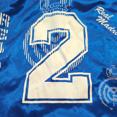 Vintage 1998/1999 Real Madrid Teka Blue Away Soccer Jersey (No tag