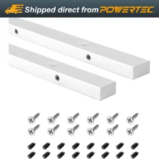 POWERTEC 71519-P2 24" Miter Bar for any Standard 3/4" x 3/8" Miter Slot, 2PK