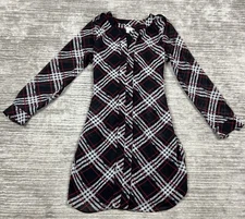 Charming Charlie Dress Womens Medium Multicolor Long Sleeve Knee Length Shift