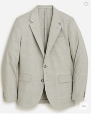J.Crew Kenmare Relaxed-Fit Suit Jacket in Organic Italian Wool Size 34S