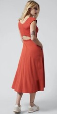 Gorgeous ATHLETA Ryder Dress L Currant Red Orange Size Large Ret. $ 128