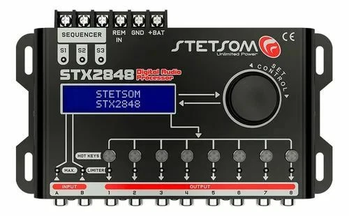 Stetsom STX2848 DSP 2 Channel Crossover Digital Signal Processor Sequencer - Image 4 of 4