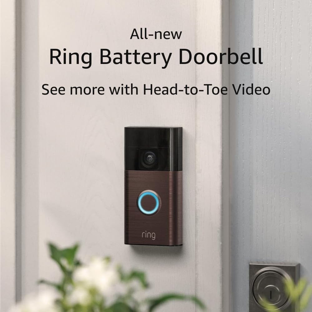 All-New Battery Doorbell with Full HD Video Live View and Two-Way Talk