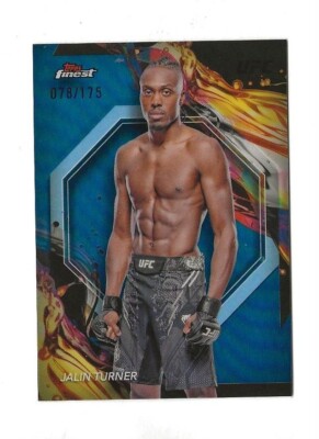 2024 Topps Finest UFC JALIN TURNER Blue Refractor #078 /175