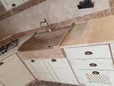 LAVELLO LAVABO LAVANDINO CUCINA  PIETRA OFFERTA  90x60x22 no fragranite no inox