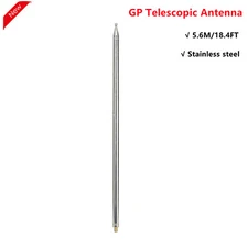 5.6M/18.4FT GP Telescopic Antenna for Ham Radio Shortwave Antenna Yagi Antenna