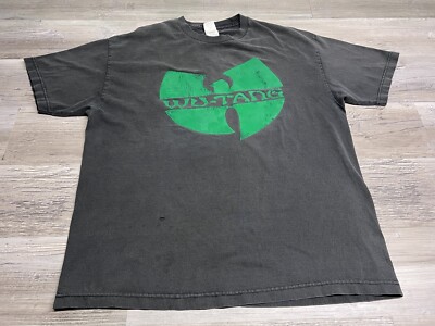 Vintage Wu Tang Clan Bat Logo Shirt XL Hip Hop Rap Tee Method Man The Day After