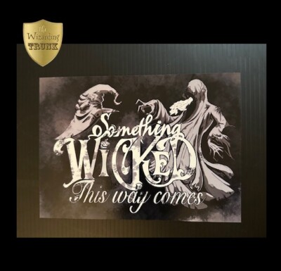 Something Wicked Post Card, Wizarding Trunk, Harry Potter, Halloween HP