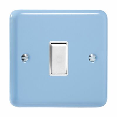Varilight XY1W.DB Pastell Duck Egg Blau 1 Gang 1 oder 2 Wege Wippe Lichtschalter