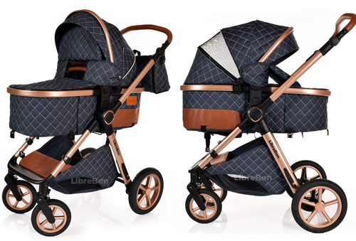 Baby Pram Buggy 3 in 1 Travel System Car Seat Folding Pushchair Reversible - Picture 96 of 117