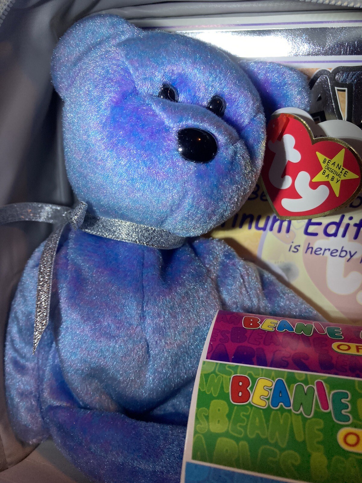 1999 RARE Ty Beanie Babies Platinum Membership Set With Collectors