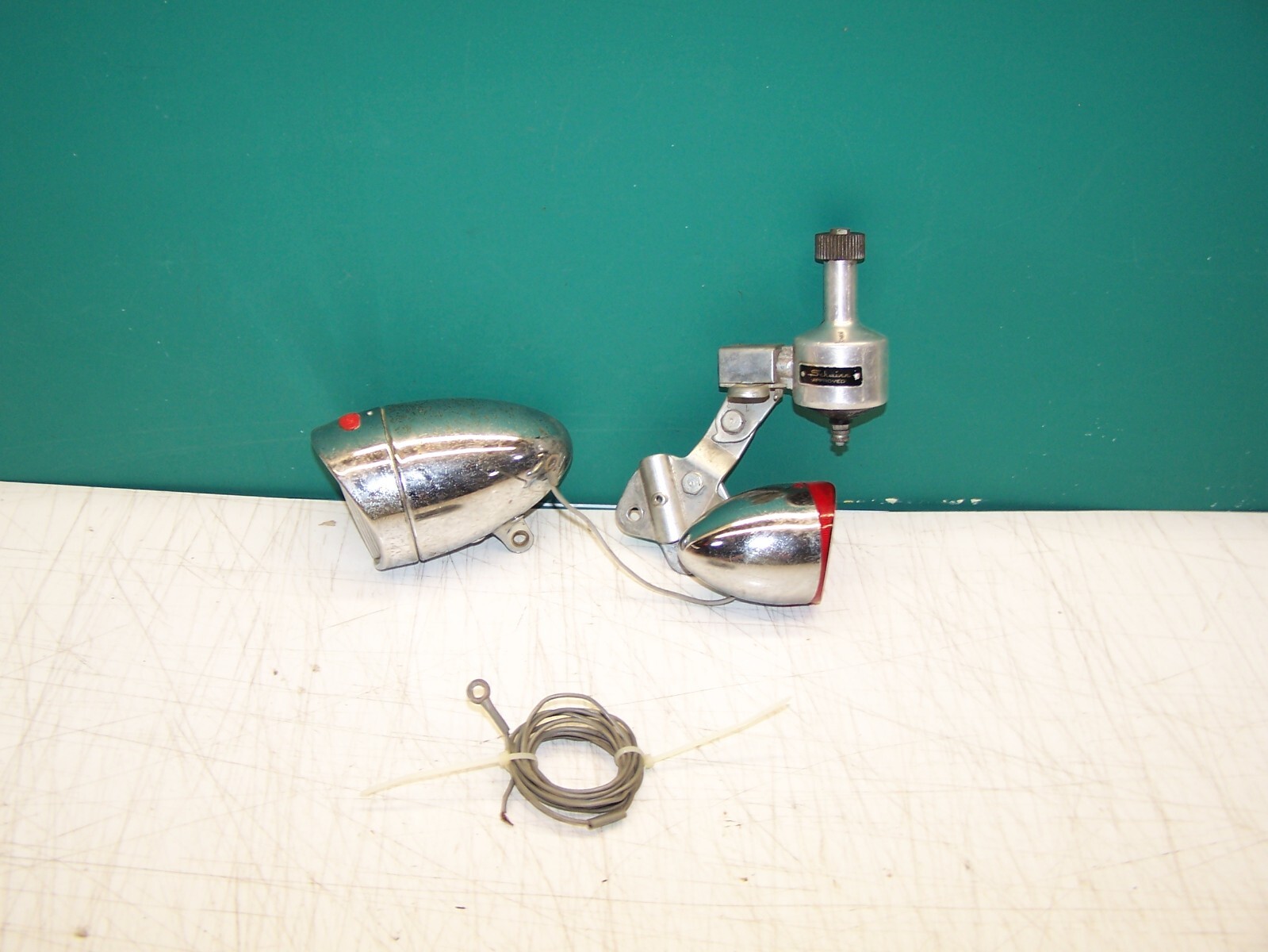 Vintage Schwinn Approved Union Bicycle Headlight & Rear Light Generator