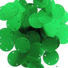 Sequins Kelly Green 35mm Four 4 Hole Paillettes 50/ 250 25 Off pcs Loose