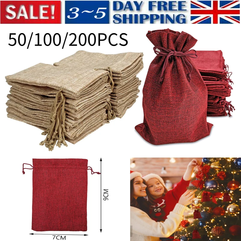 Mini drawstring cheap gift bags