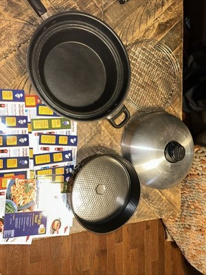 Turbo Cooker Plus All-in-One Stainless Steel Pan Cooking System W Recipes!!!
