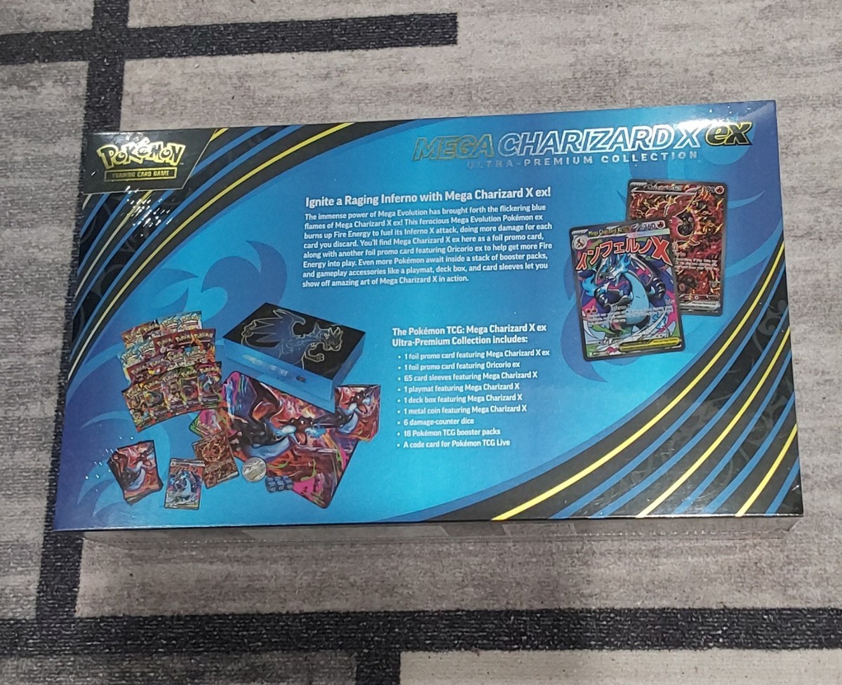 Pokemon TCG Mega Charizard X ex Ultra Premium Collection Box