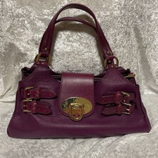 Borsa a mano MULBERRY borsa tote in pelle viola autentica