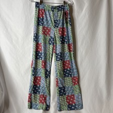 Vineyard Vines Youth L 16 Patchwork Whale Loungewear Pj Pants Santa Hat Holiday