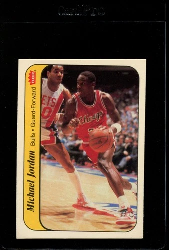 1986 FLEER STICKER #8 MICHAEL JORDAN RC HOF EX/EXMT *371467