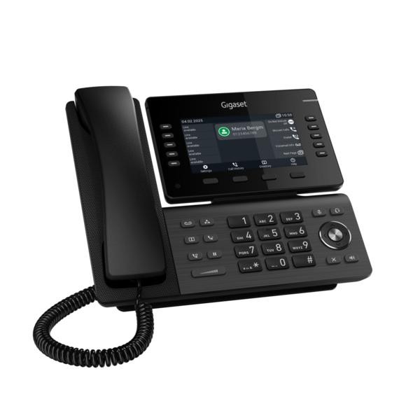 Gigaset P855BW IP PRO Telefono DECT Nero (GIGASET P855BW IP PRO DESKTOP PHONE) - - Immagine 2