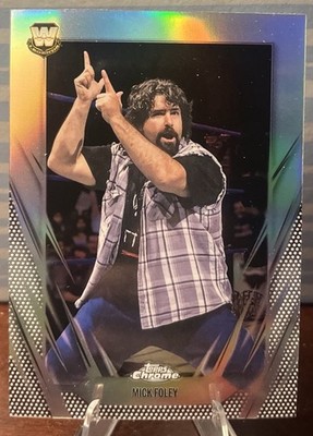 2026 Topps Chrome WWE Silver Holo Refractor #135 Mick Foley WWE