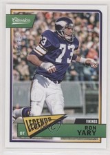 2018 Panini Classics Legends Red Back 74/299 Ron Yary #151 HOF 07uj
