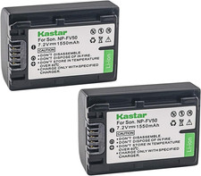NP-FV50 Battery 2 Pack for Sony NP-FV30 NP-FV40 NP-FV50 Sony Handycam HDR-CX38