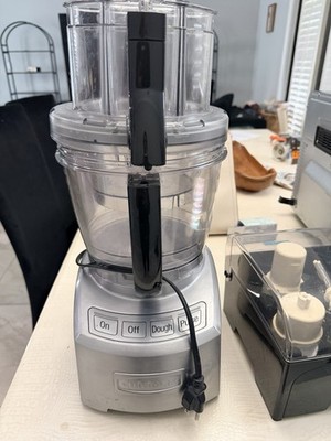 Cuisinart Full-Size Food Processor 11 Cup Silver w/ Bowl Lid Pusher Pulse