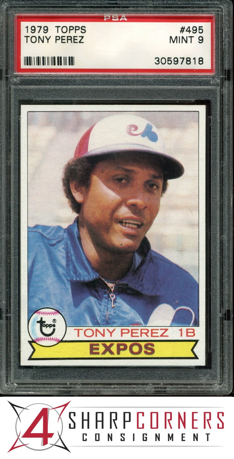 1979 TOPPS #495 TONY PEREZ EXPOS HOF PSA 9