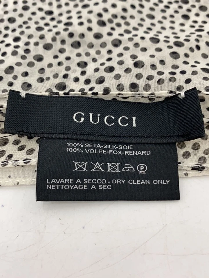 Bufanda de seda GUCCI/blanca/en maceta/para mujer Foto 3 de 4