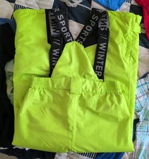 Crane Kinder Winter Schnee Ski Hose Gr. 122/128 Grün Neu