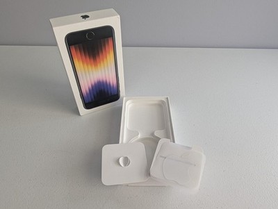 EMPTY BOX ONLY Apple iPhone SE (3rd Generation) Midnight 128GB A2595 MMX53LL/A