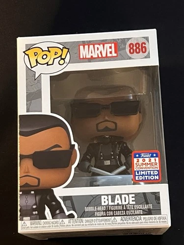 Funko Pop! Marvel Blade #886 Summer 2021 Virtual Funkon Limited Edition Vaulted