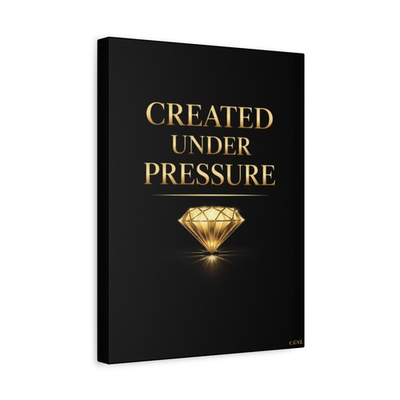 #ad Created Under Pressure Diamond Canvas Matte $43.99