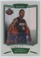 2008 Bowman Draft Picks & Stars Chrome Refractor 1/50 Michael Beasley Auto g4k