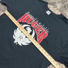 Ruger 1949 Distressed Licensed T-Shirt - 'Protected By Ruger' Gun Design